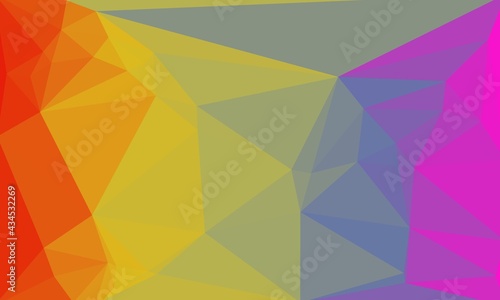 bright multicolored background with polygonal texture