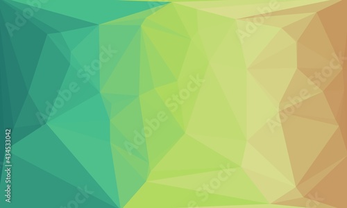 Creative pastel and prismatic background with polygonal pattern