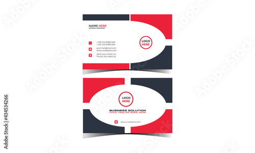 Corporate Business Card Design Template for Your Business or service