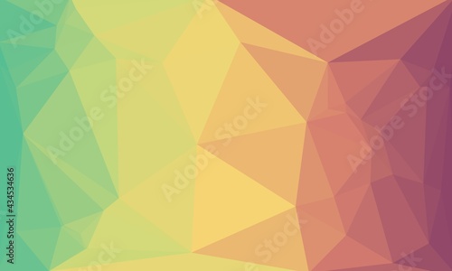 Multicolored background with colorful poly pattern