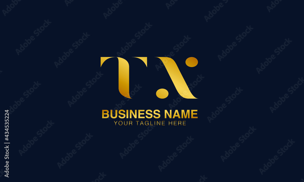 Tx Initial TX T X initial logo | initial based abstract modern minimal creative ...