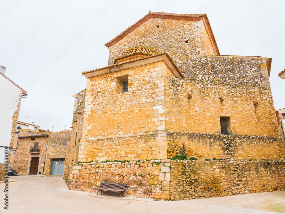 Vilanova d'Alcolea, Castellon province, Valencian Community, Spain. Beautiful historic church.