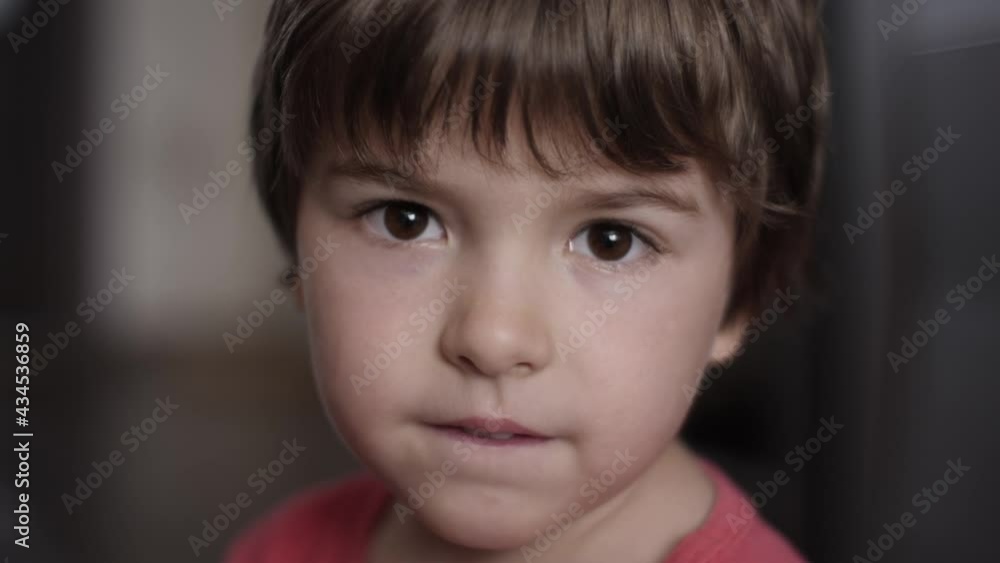 Portrait Little Child Boy Looking at Camera. Young Serious Thinking Curiosity Child Looking at Camera. Closeup. Indoors. Pensive Kid Boy Portrait. Face Serious Contemplative Child. Portrait Little Child Boy Looking at Camera. Young Serious Thinking Curiosity Child Looking at Camera. Closeup. Indoors. Pensive Kid Boy Portrait. Face Serious Contemplative Child.