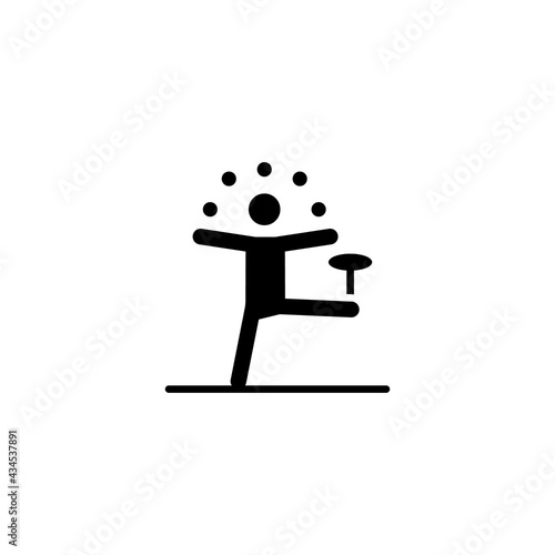 Spinning Plates icon in vector. Logotype