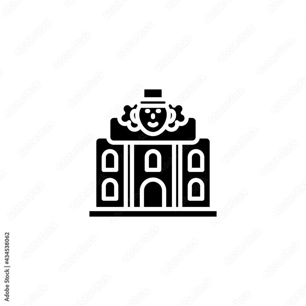Fun House icon in vector. Logotype