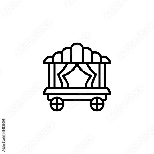 Theater On Wheels icon in vector. Logotype