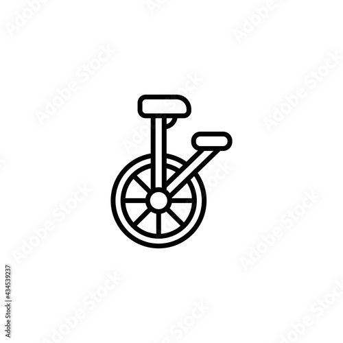 unicycle icon in vector. Logotype