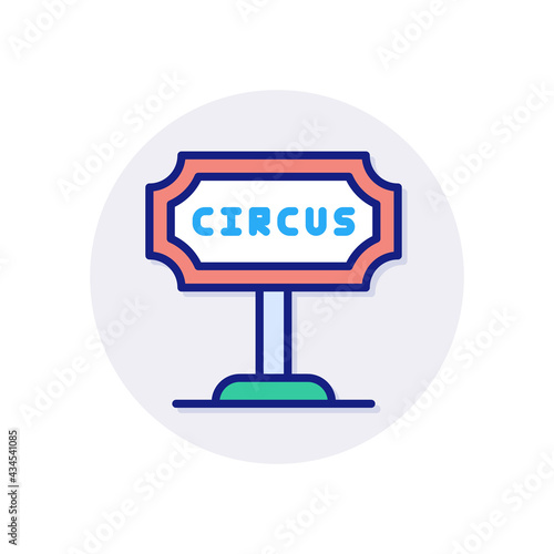 Banner icon in vector. Logotype