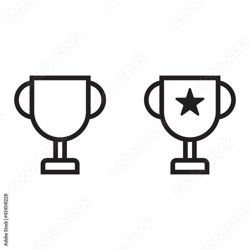 Trophy icon vector
