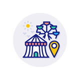State Fair icon in vector. Logotype
