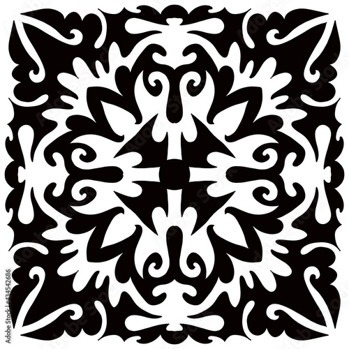 A luxurious minimalist mandala image for a classic styled tile design. European classical ornament pattern design. Image backgrounds for wallpaper design, design cards, wedding cards, posters, luxury 