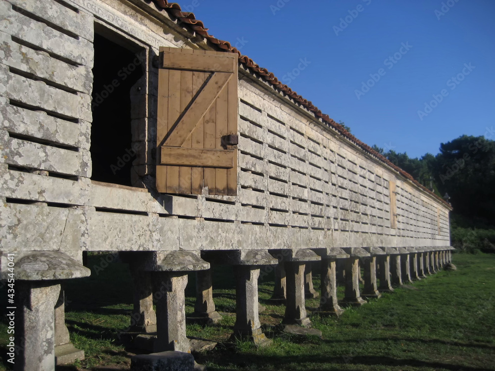 Galician Horreo. Typical Northern Spain Warehouse. Galician Horreo. Typical Northern Spain Warehouse.