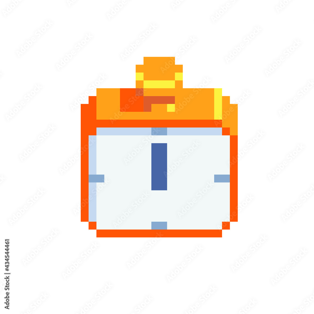 Golden stopwatch icon pixel art clocks and watches isolated vector illustration. Design for stickers, logo, embroidery, mobile app. Golden stopwatch icon pixel art clocks and watches isolated vector illustration. Design for stickers, logo, embroidery, mobile app.