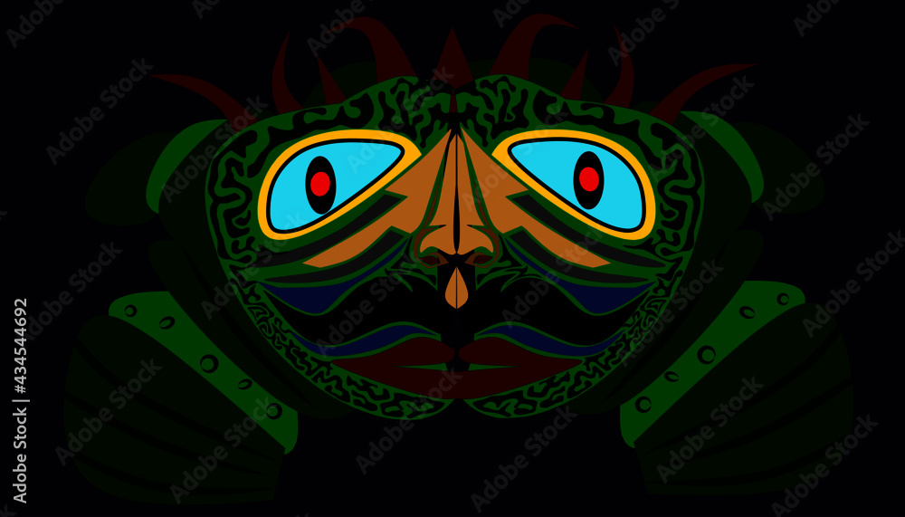 owl on a black background owl on a black background
