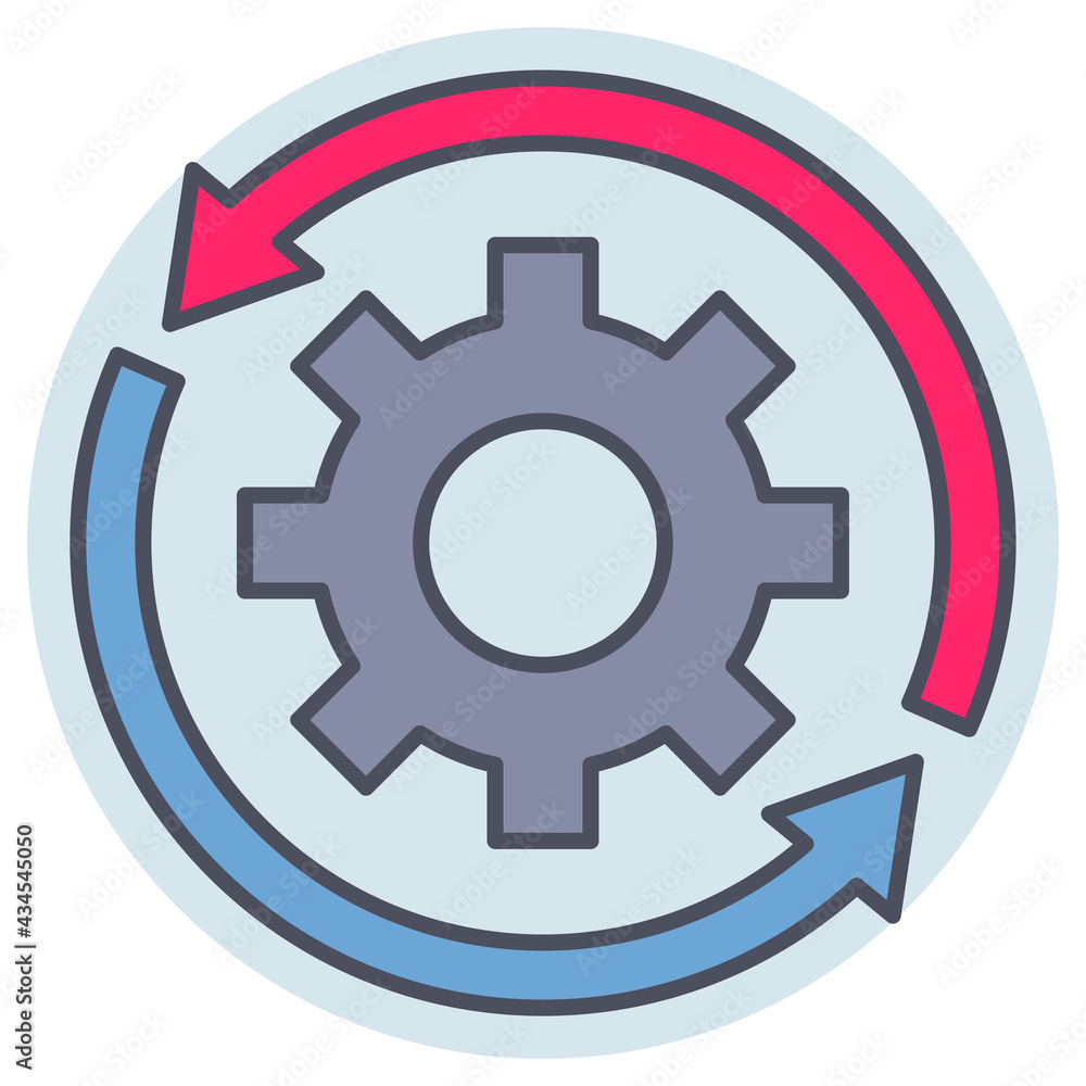 Filled outline icon for update. Filled outline icon for update.
