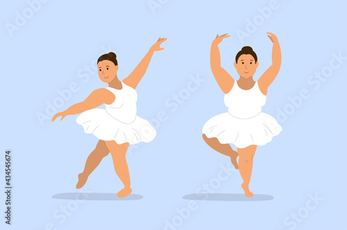 Plus size ballerina. Body positive. Ballet for everybody