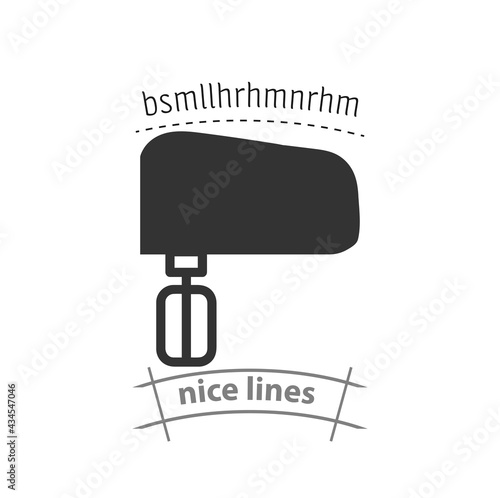 kitchen mixer simple vector icon. kitchen mixer isolated icon