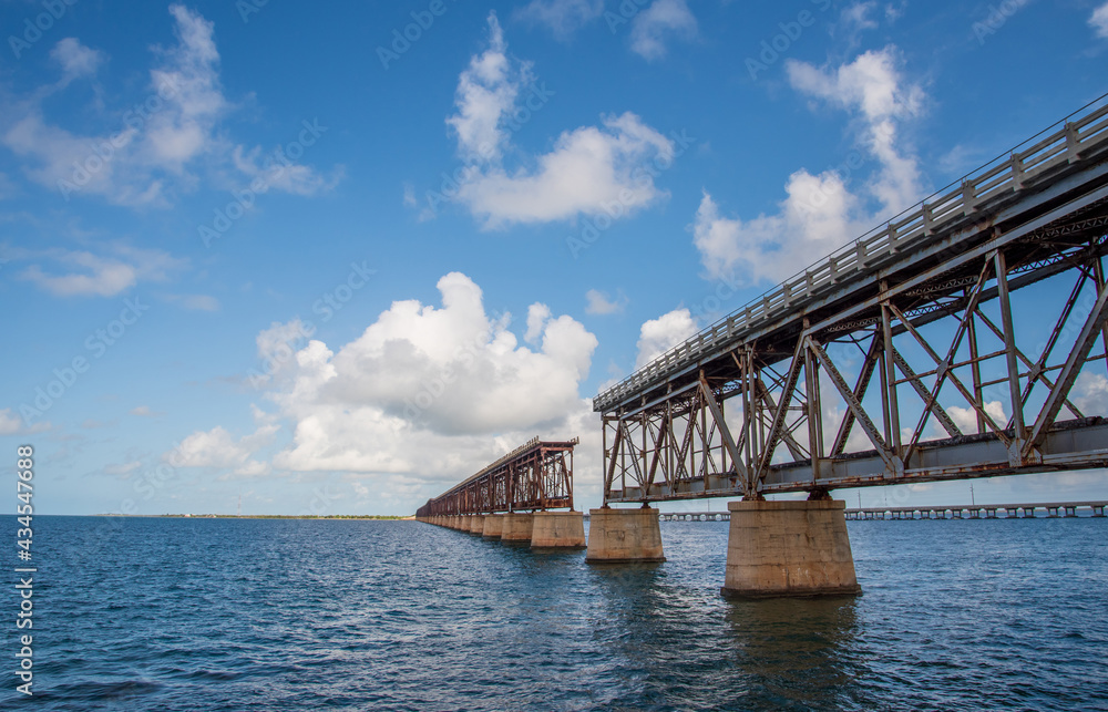 Bahia Honda railroad bridge in Bahia Honda State Park, Florida. Bahia Honda railroad bridge in Bahia Honda State Park, Florida.