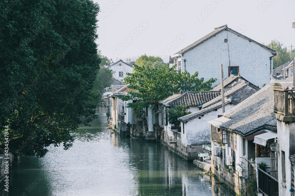 
Scenery of the ancient town of Jinxi in Suzhou, Jiangsu Province, China, a typical Chinese water town in the south of the Yangtze River