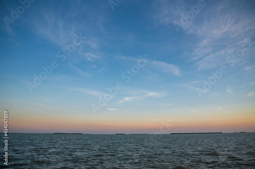 Looking at the Florida Bay from Flamingo Campground in Everglades National Park in Florida.