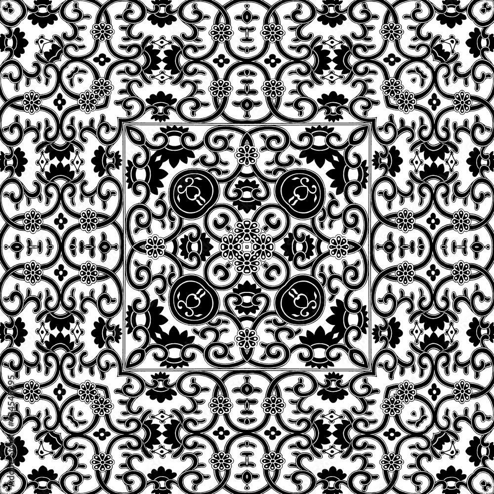 Black And White Seamless Repeating Pattern Tile Black And White Seamless Repeating Pattern Tile