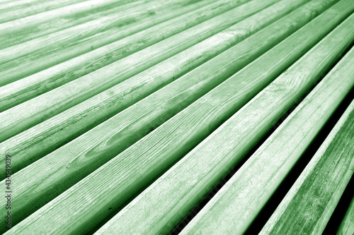 Wooden planks texture in green tone.