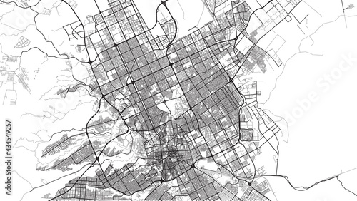 Urban vector city map of Riyadh, Saudi Arabia, Middle East