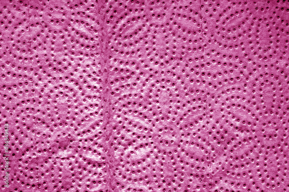 Paper towel tissue texture in pink color.