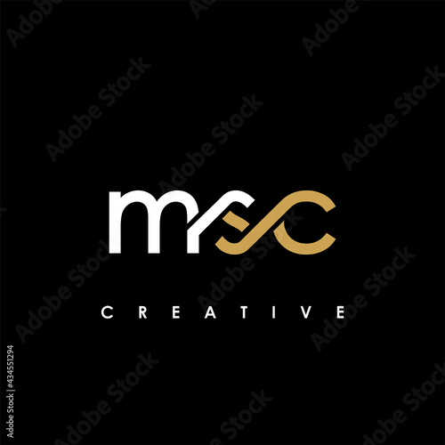 MSC Letter Initial Logo Design Template Vector Illustration photo