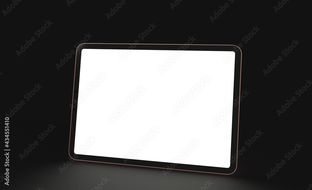 Tablet pc computer with blank screen 3d Tablet pc computer with blank screen 3d