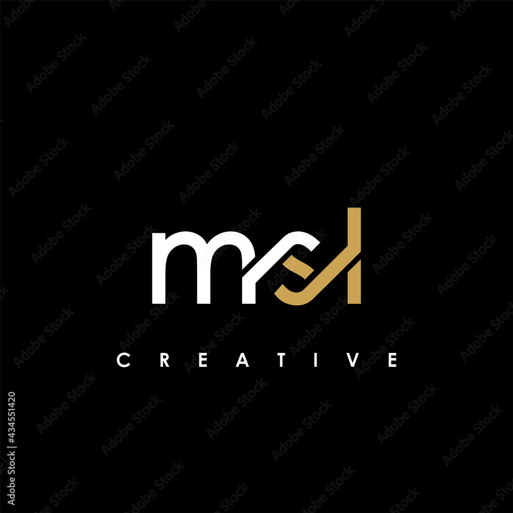 Obraz premium MSL Letter Initial Logo Design Template Vector Illustration