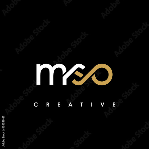 MSO Letter Initial Logo Design Template Vector Illustration