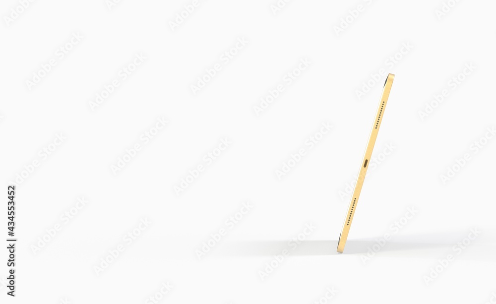 Photo 3D brandless tablet with empty screen isolated ipad Photo 3D brandless tablet with empty screen isolated ipad