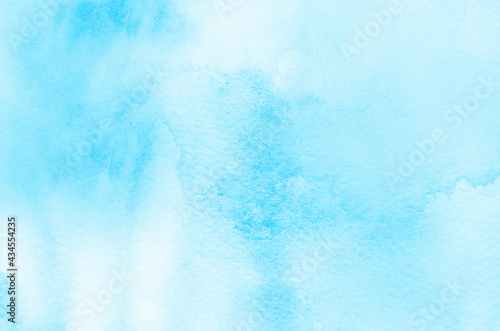 Abstract blue watercolor background texture