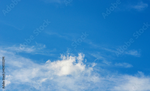 White clouds in blue sky