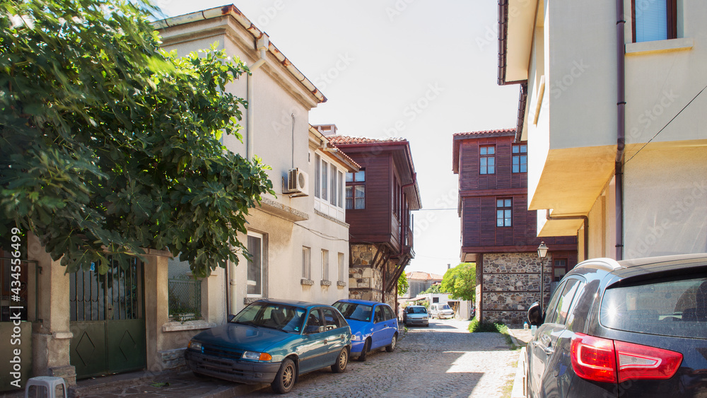 Fragment of the old town of Sozopol, Bulgaria.