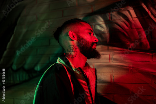 person in the darkness