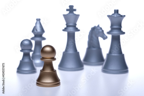 Chess figure isolated on the white background