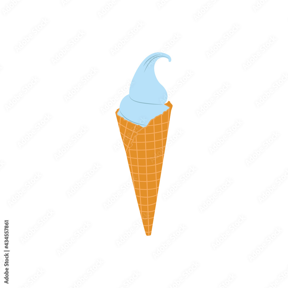 Isolated ice cream vector images on white