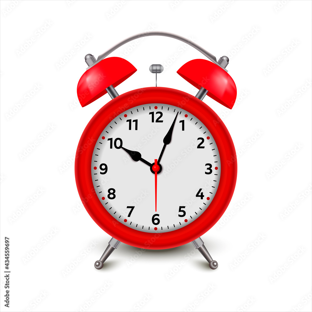 Alarm clock. 3d illustration isolated on white background
Red alarm clock set at one close-up. Alarm clock. 3d illustration isolated on white background
Red alarm clock set at one close-up.