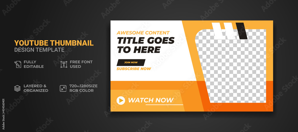Youtube thumbnail and web banner template Premium Vector Youtube thumbnail and web banner template Premium Vector