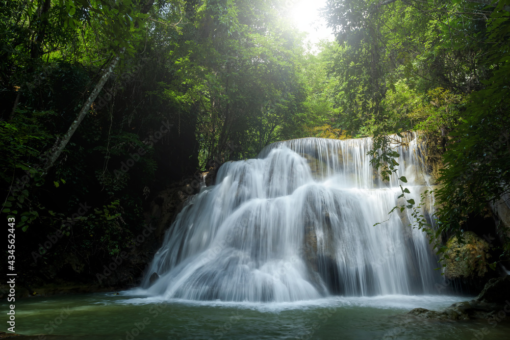 Beautiful waterfall in deep forest at Thailand. Beautiful waterfall in deep forest at Thailand.