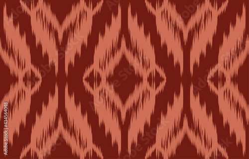 ikat fabric red and white  seamless pattern background,