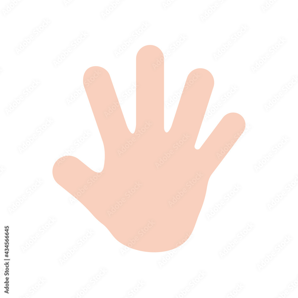 Hand icon. Cartoon hand wearing gloves to prevent virus The concept of hand washing kills bacteria Hand icon. Cartoon hand wearing gloves to prevent virus The concept of hand washing kills bacteria