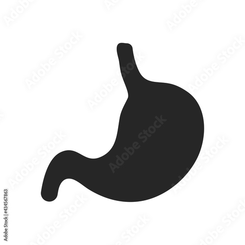 Stomach icon. The stomach contains gastric juice to aid digestion and ascend to the intestine.