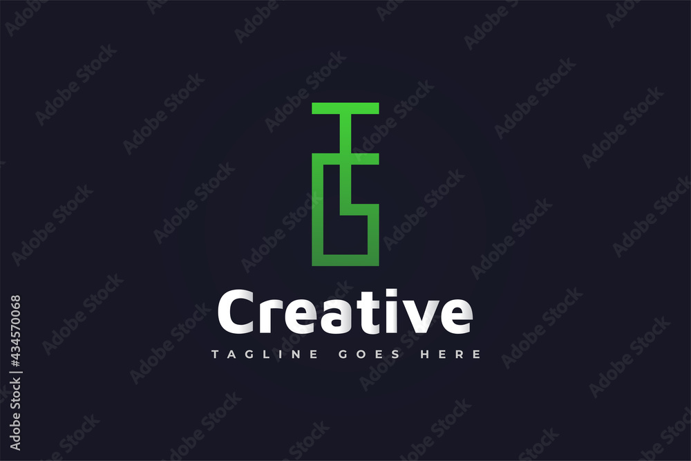 Initial Letter T and G Logo in Green Gradient. TG Logo Usable For Business or Identity Logos. Vector graphic design template element Initial Letter T and G Logo in Green Gradient. TG Logo Usable For Business or Identity Logos. Vector graphic design template element