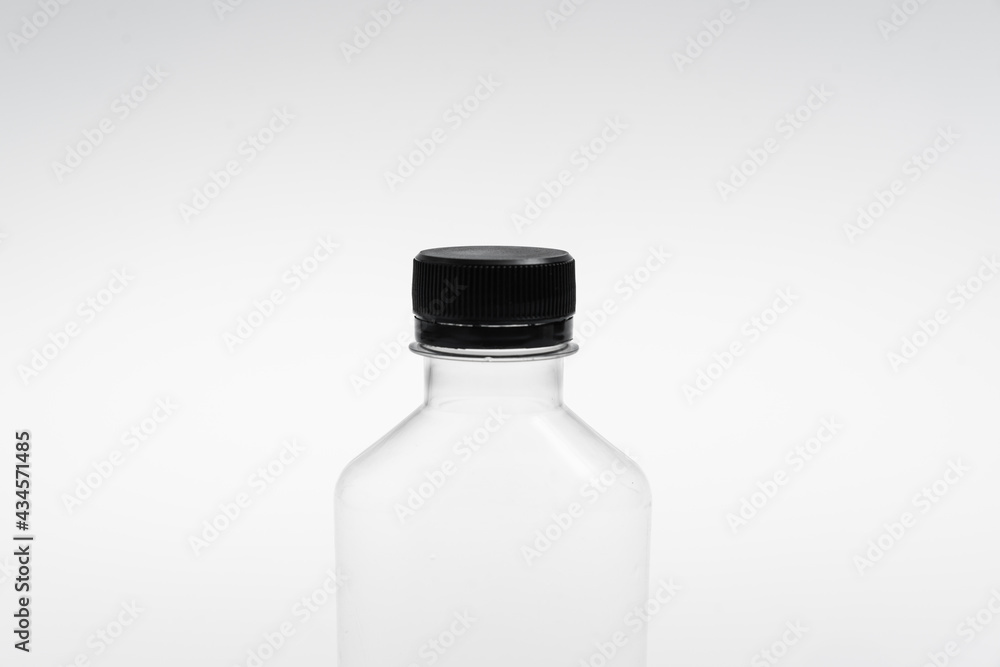 Empty bottle on white background Empty bottle on white background