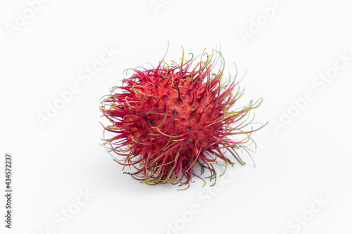 Rambutan on white background