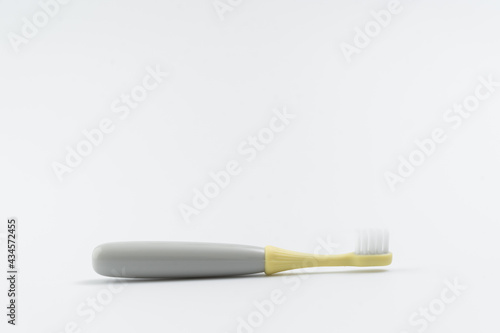 kids toothbrush on white background
