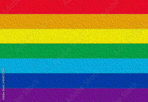 Bandera LGTBI por el día del orgullo..